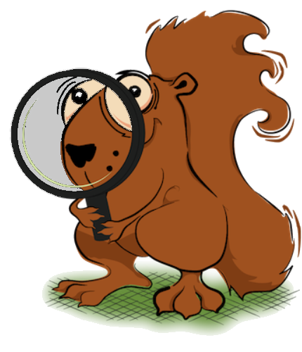 Squirrel Tracks mascot